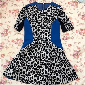 Three floor leopard print dress
